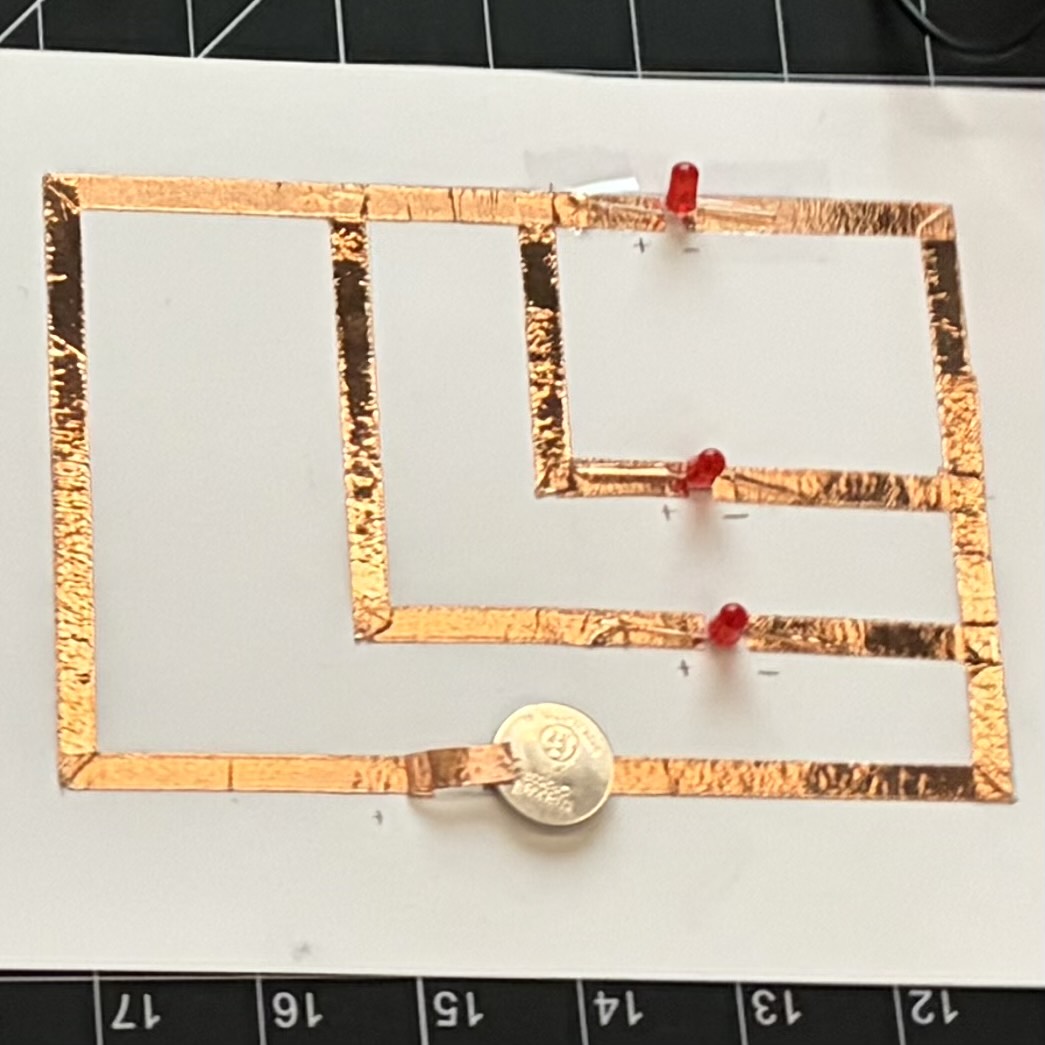 Example of a parallel circuit shown in class used as reference