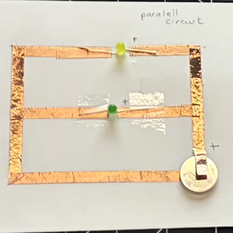 Example of a parallel circuit shown in class used as reference
