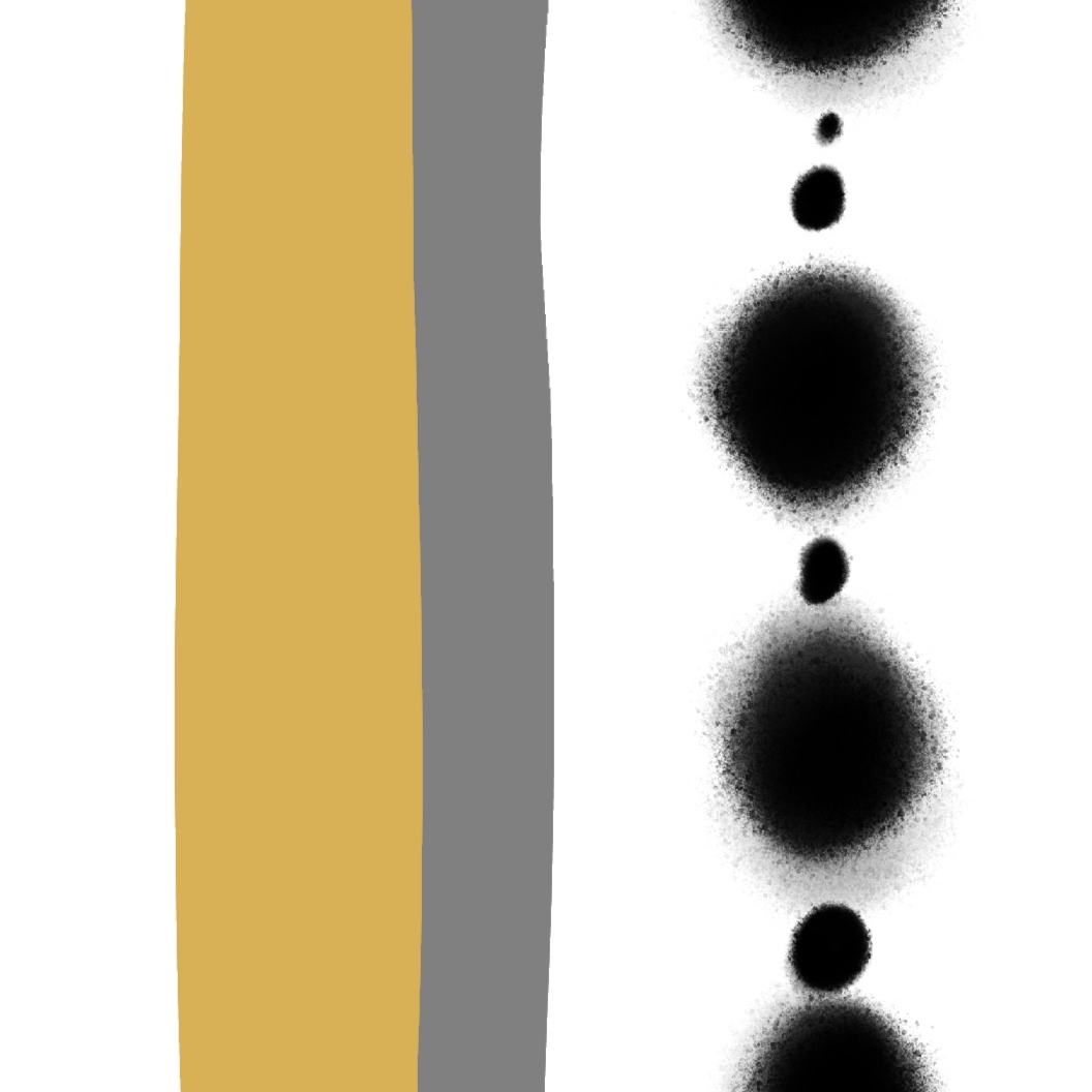 Prompt: Drawing a line of color to indicate my background. <br>
                (Yellow: North America)<br>
                (Grey: Asia)
